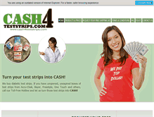 Tablet Screenshot of cash4teststrips.com